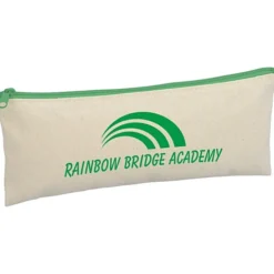 Chroma Zip Cotton Pouch - 4 inches x 9 3/4 inches
