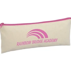 Chroma Zip Cotton Pouch - 4 inches x 9 3/4 inches