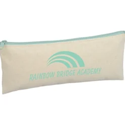 Chroma Zip Cotton Pouch - 4 inches x 9 3/4 inches