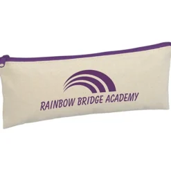 Chroma Zip Cotton Pouch - 4 inches x 9 3/4 inches