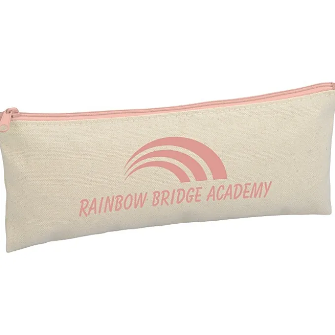 Chroma Zip Cotton Pouch - 4 inches x 9 3/4 inches