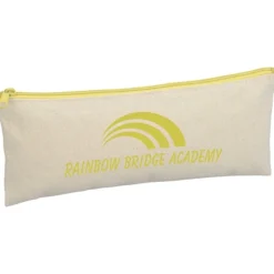 Chroma Zip Cotton Pouch - 4 inches x 9 3/4 inches