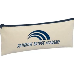 Chroma Zip Cotton Pouch - 4 inches x 9 3/4 inches