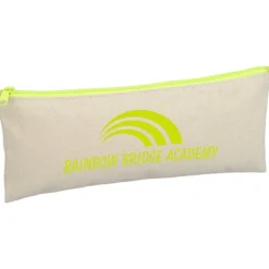 Chroma Zip Cotton Pouch - 4 inches x 9 3/4 inches