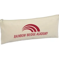 Chroma Zip Cotton Pouch - 4 inches x 9 3/4 inches