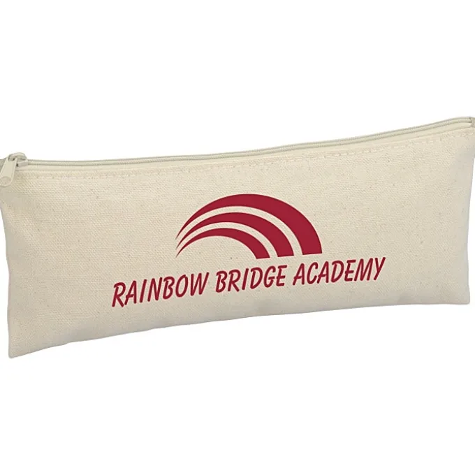 Chroma Zip Cotton Pouch - 4 inches x 9 3/4 inches