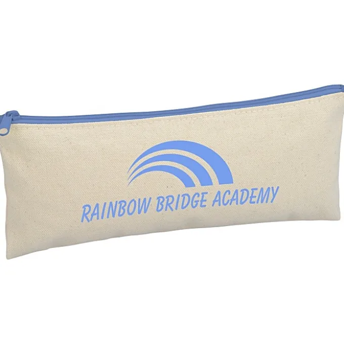 Chroma Zip Cotton Pouch - 4 inches x 9 3/4 inches