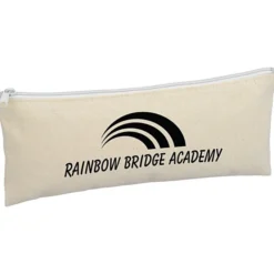 Chroma Zip Cotton Pouch - 4 inches x 9 3/4 inches