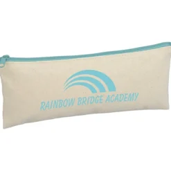 Chroma Zip Cotton Pouch - 4 inches x 9 3/4 inches