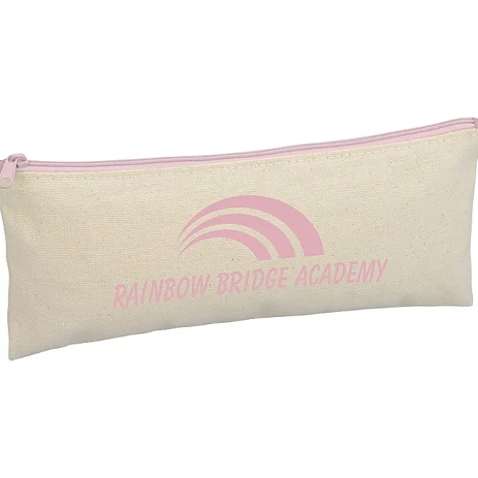 Chroma Zip Cotton Pouch - 4 inches x 9 3/4 inches