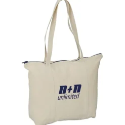 Chroma Zip 10-ounce Cotton Tote - 15 inches x 17 1/2 inches