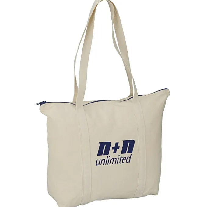 Chroma Zip 10-ounce Cotton Tote - 15 inches x 17 1/2 inches