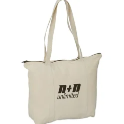 Chroma Zip 10-ounce Cotton Tote - 15 inches x 17 1/2 inches