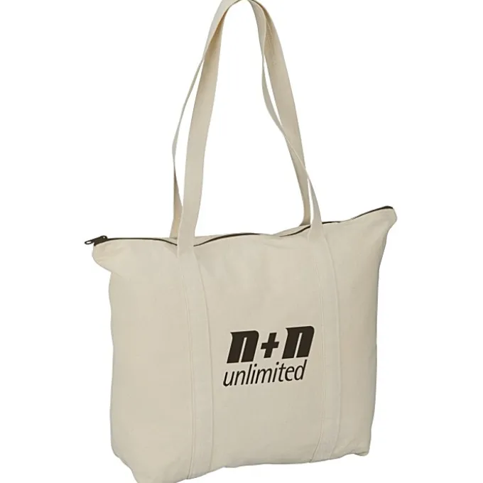Chroma Zip 10-ounce Cotton Tote - 15 inches x 17 1/2 inches