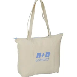 Chroma Zip 10-ounce Cotton Tote - 15 inches x 17 1/2 inches