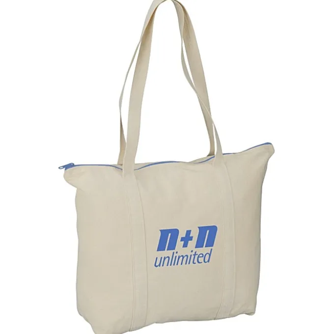 Chroma Zip 10-ounce Cotton Tote - 15 inches x 17 1/2 inches