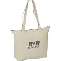 Chroma Zip 10-ounce Cotton Tote - 15 inches x 17 1/2 inches
