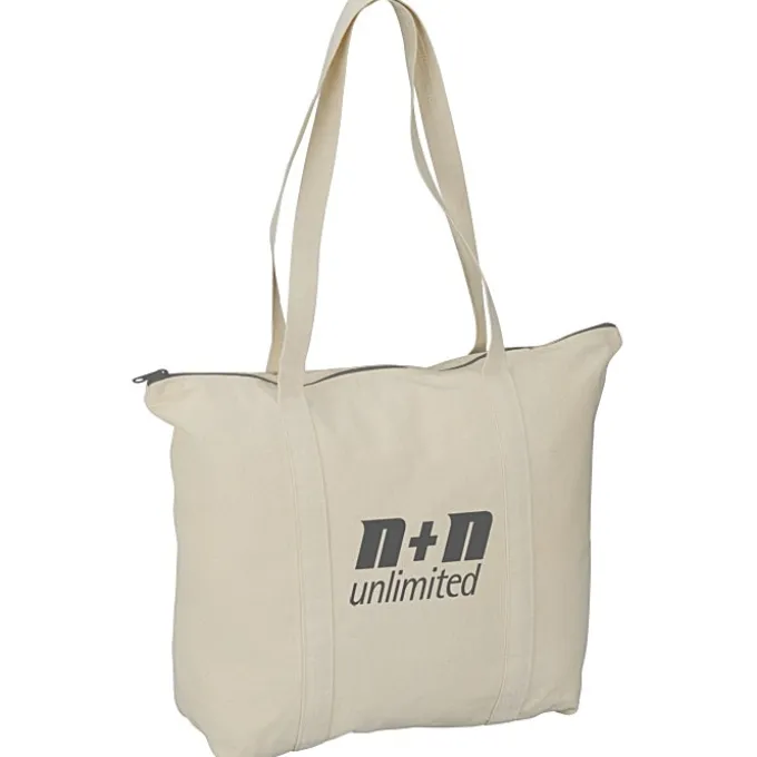 Chroma Zip 10-ounce Cotton Tote - 15 inches x 17 1/2 inches