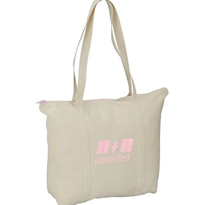 Chroma Zip 10-ounce Cotton Tote - 15 inches x 17 1/2 inches