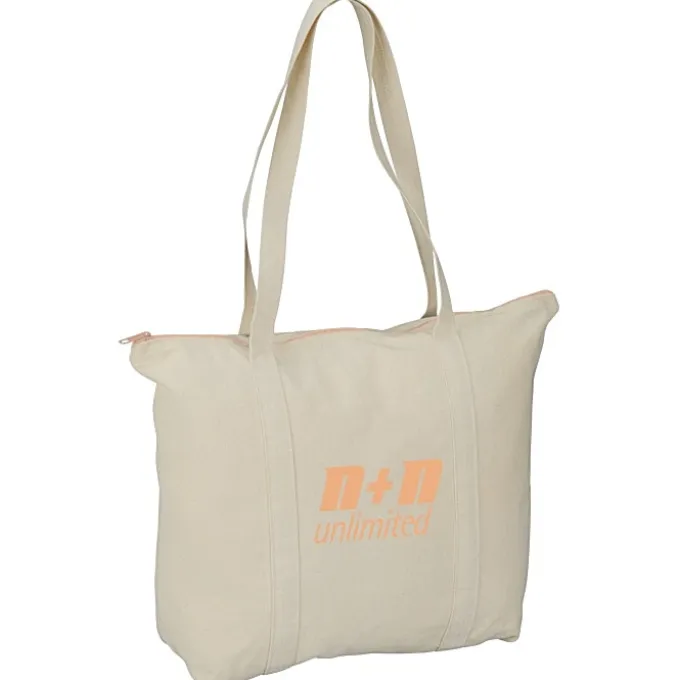 Chroma Zip 10-ounce Cotton Tote - 15 inches x 17 1/2 inches