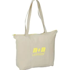 Chroma Zip 10-ounce Cotton Tote - 15 inches x 17 1/2 inches