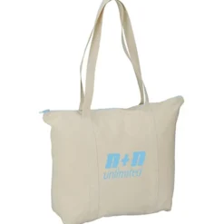 Chroma Zip 10-ounce Cotton Tote - 15 inches x 17 1/2 inches