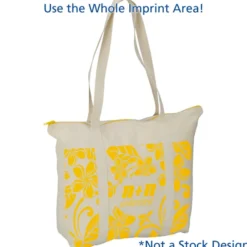 Chroma Zip 10-ounce Cotton Tote - 15 inches x 17 1/2 inches
