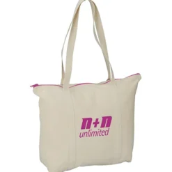 Chroma Zip 10-ounce Cotton Tote - 15 inches x 17 1/2 inches