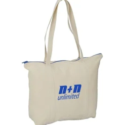 Chroma Zip 10-ounce Cotton Tote - 15 inches x 17 1/2 inches