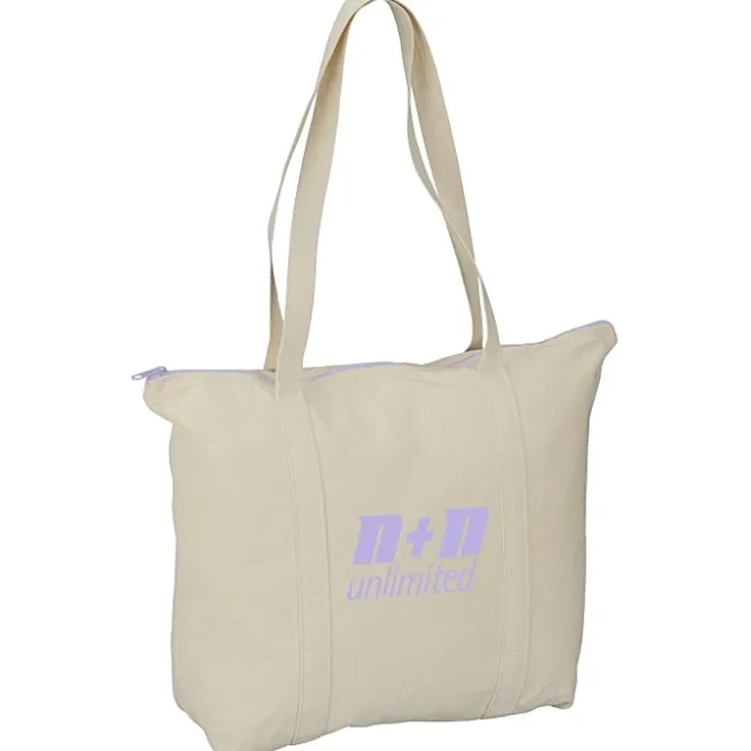 Chroma Zip 10-ounce Cotton Tote - 15 inches x 17 1/2 inches