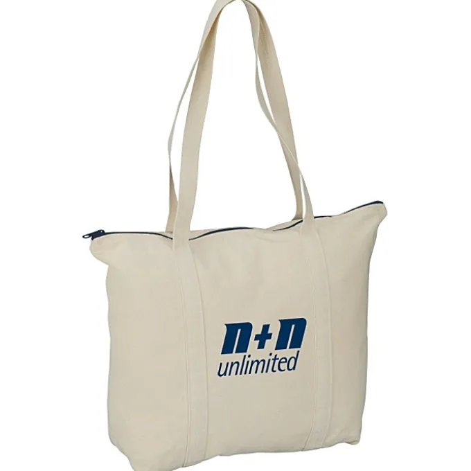 Chroma Zip 10-ounce Cotton Tote - 15 inches x 17 1/2 inches
