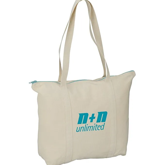 Chroma Zip 10-ounce Cotton Tote - 15 inches x 17 1/2 inches