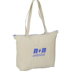 Chroma Zip 10-ounce Cotton Tote - 15 inches x 17 1/2 inches