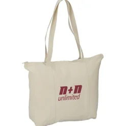 Chroma Zip 10-ounce Cotton Tote - 15 inches x 17 1/2 inches