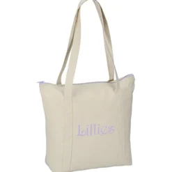 Chroma Zip 10-ounce Cotton Tote - 13 inches x 15 inches