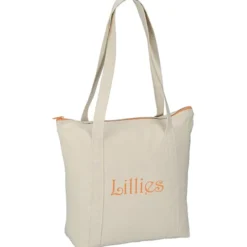 Chroma Zip 10-ounce Cotton Tote - 13 inches x 15 inches