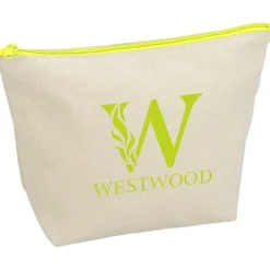 Chroma Zip Tweedle Dee Cotton Pouch - 6 3/8 inches x 9 inches