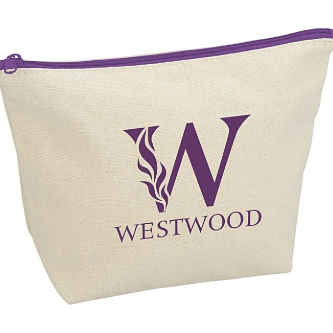 Chroma Zip Tweedle Dee Cotton Pouch - 6 3/8 inches x 9 inches