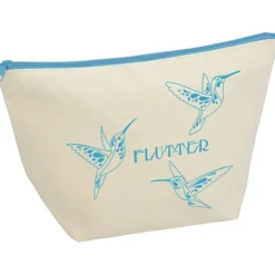 Chroma Zip Tweedle Dum Cotton Pouch - 7 1/4 inches x 10 3/4 inches