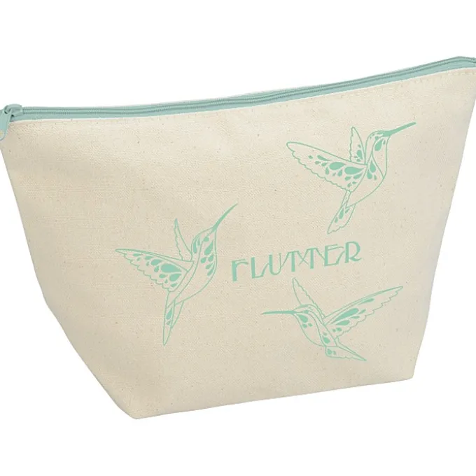 Chroma Zip Tweedle Dum Cotton Pouch - 7 1/4 inches x 10 3/4 inches