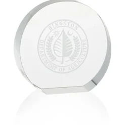 Circle Crystal Award - 6 inches