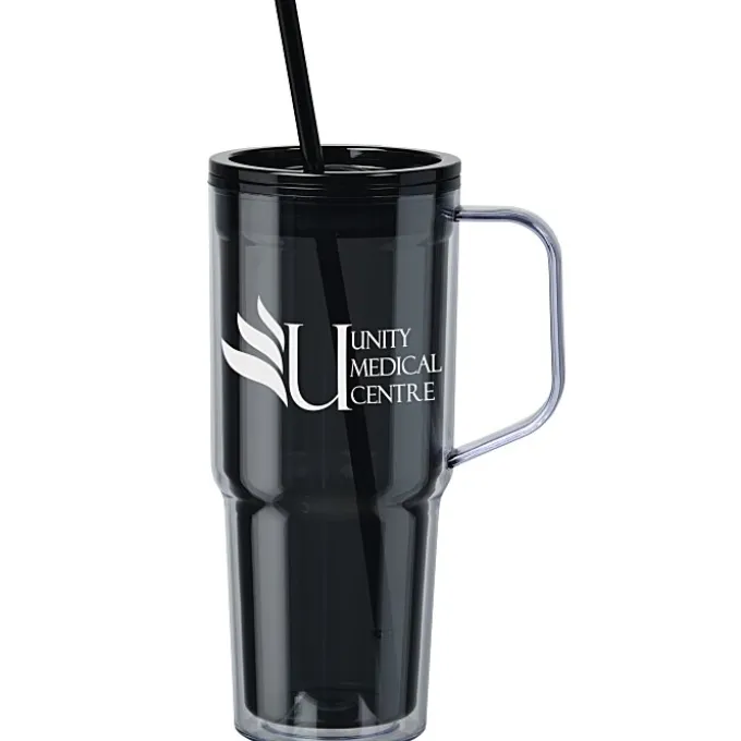 Clair Acrylic Mug with Straw - 30 oz