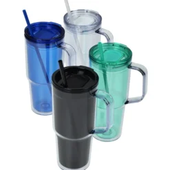 Clair Acrylic Mug with Straw - 30 oz