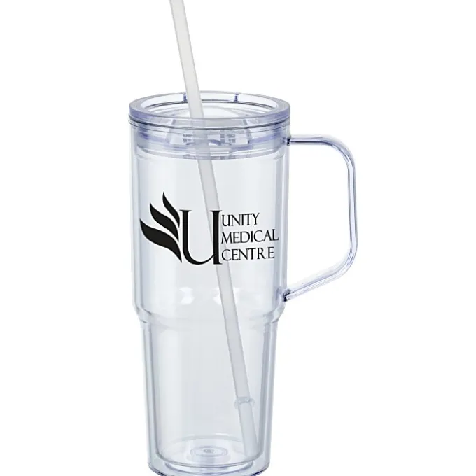 Clair Acrylic Mug with Straw - 30 oz - 24 hr