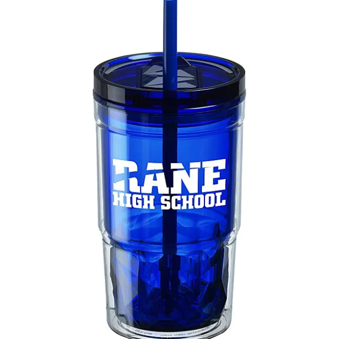 Clarity Acrylic Tumbler with Straw - 16 oz.