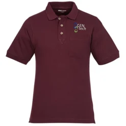 Classic Combed Cotton Pique Polo with Pocket