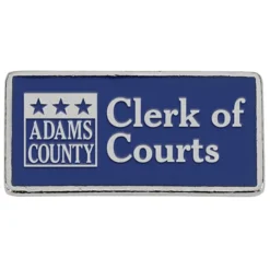 Classic Die Cast Lapel Pin - Rectangle