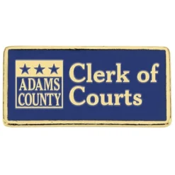 Classic Die Cast Lapel Pin - Rectangle