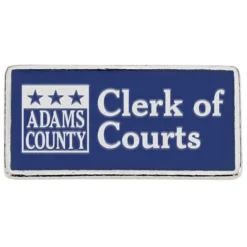 Classic Die Cast Lapel Pin - Rectangle