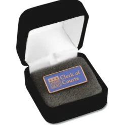 Classic Die Cast Lapel Pin - Rectangle - Gift Box